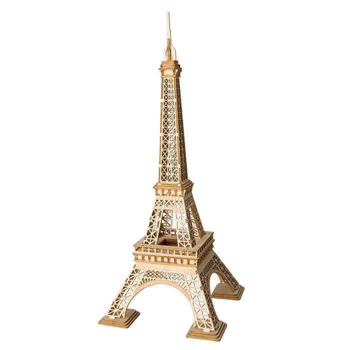 ROBOTIME TG501 Classic 3D Wood Puzzles; Eiffel Tower