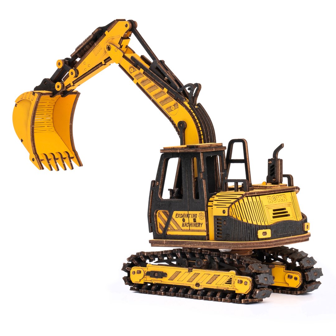 ROBOTIME TG508K ROKR Excavator 3D wooden puzzle