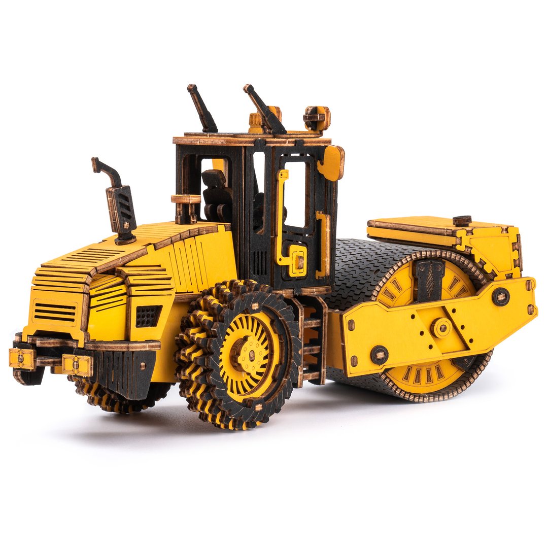 ROBOTIME TG701K ROKR Road Roller 3D wooden puzzle
