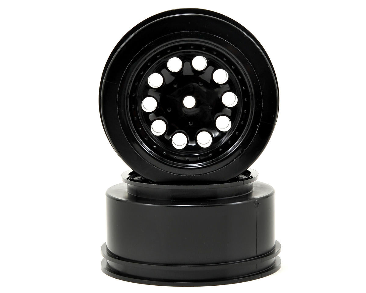 RPM 82332 12mm Spline Drive "Revolver" Short Course Wheels (Black) (2) (Slash Rear)