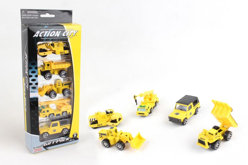 DARON RT38814 5 PIECE CONSTRUCTION VEHICLE GIFT PACK