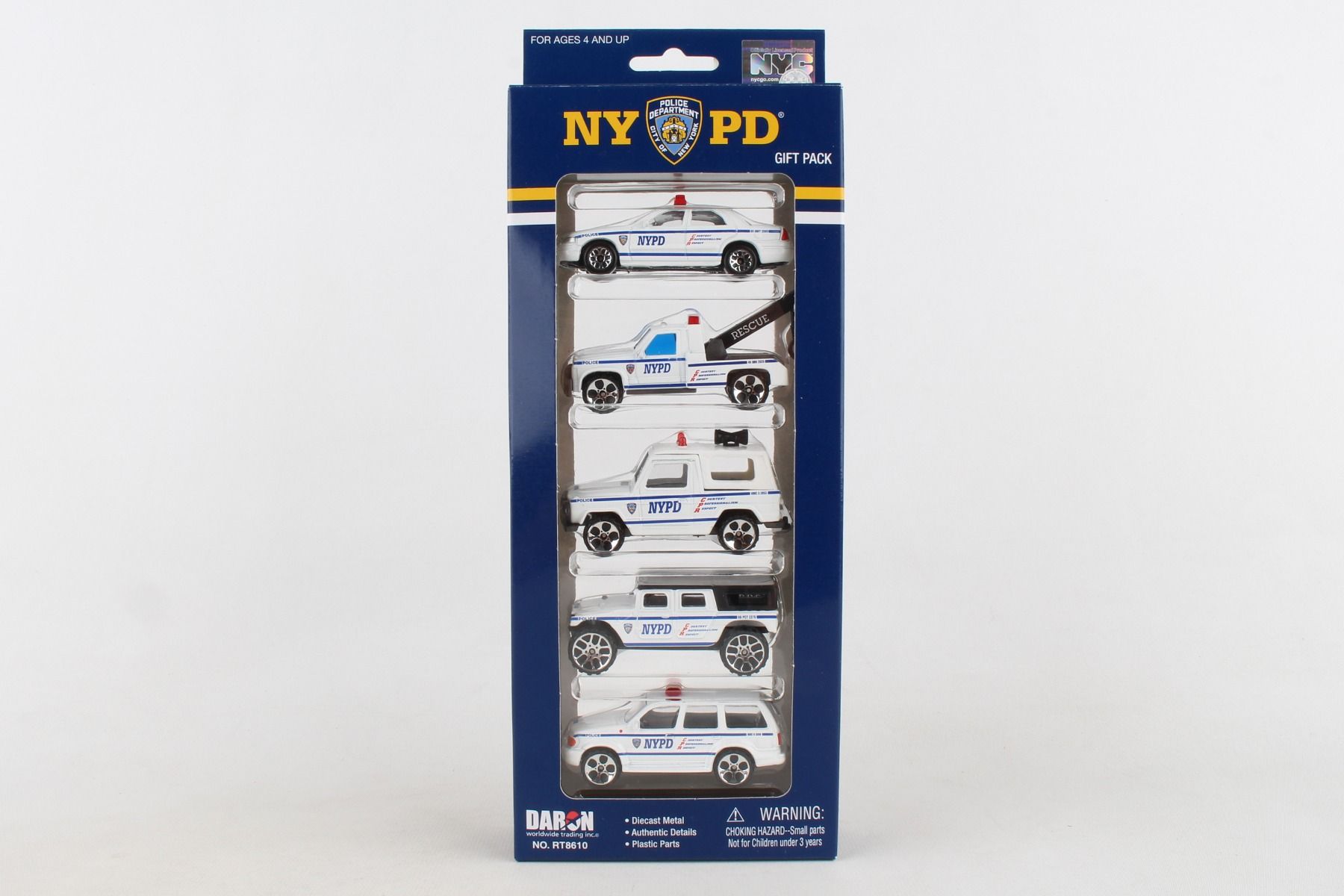 DARON RT8610 NYPD 5 Piece Vehicle Gift Set