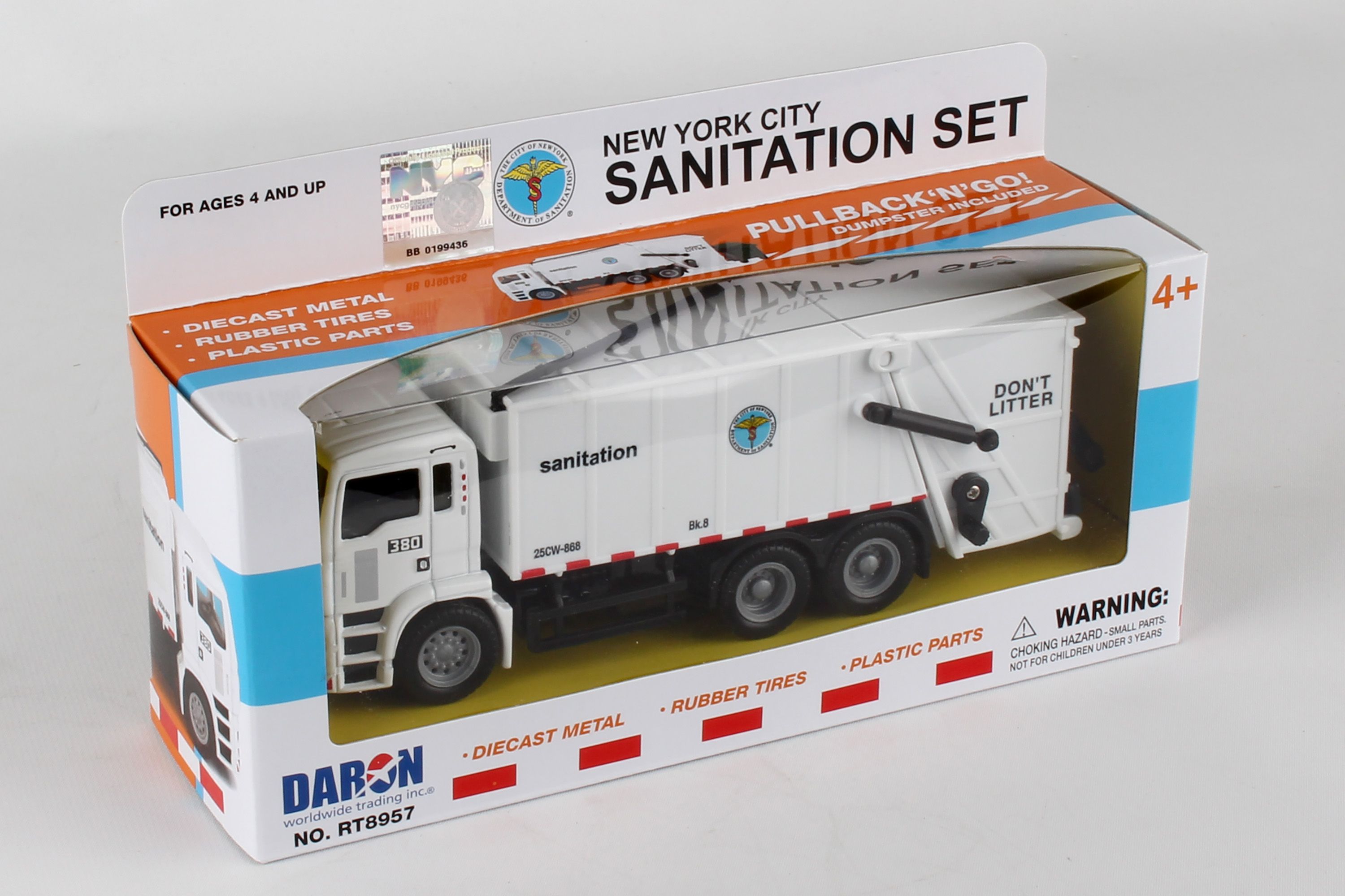 DARON RT8957 NEW YORK CITY SANITATION DEPT GARBAGE TRUCK