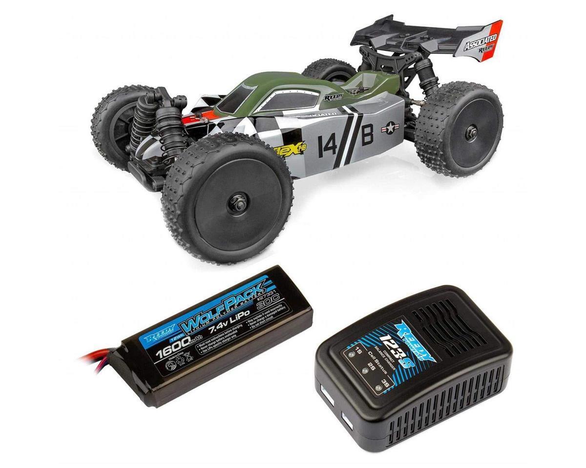 ASSOCIATED 20175C Reflex 14B RTR 1/14 4WD Buggy Combo w/2.4GHz Radio, Battery & Charger