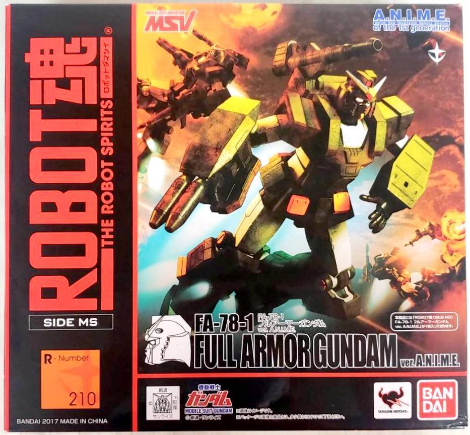 BANDAI 2360980 FA-78-1 FULL ARMOR GUNDAM ver. A.N.I.M.E. "Moblie Suit Gundam MSV", Bandai Spirits THE ROBOT SPIRITS