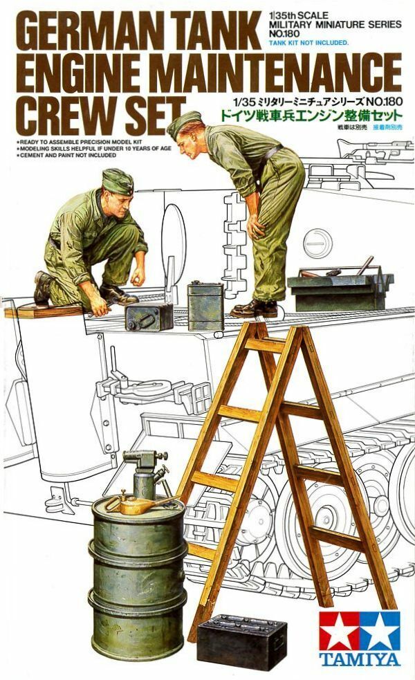 TAMIYA 35180 1/35 German Tank Maintenance Crew