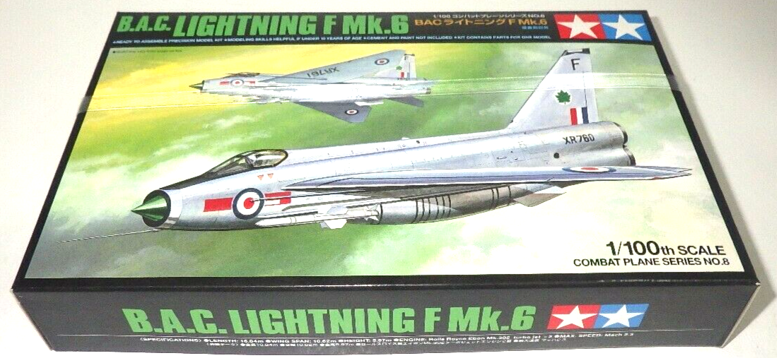 TAMIYA 61608 1/100 B.A.C. Lightning F.Mk.6