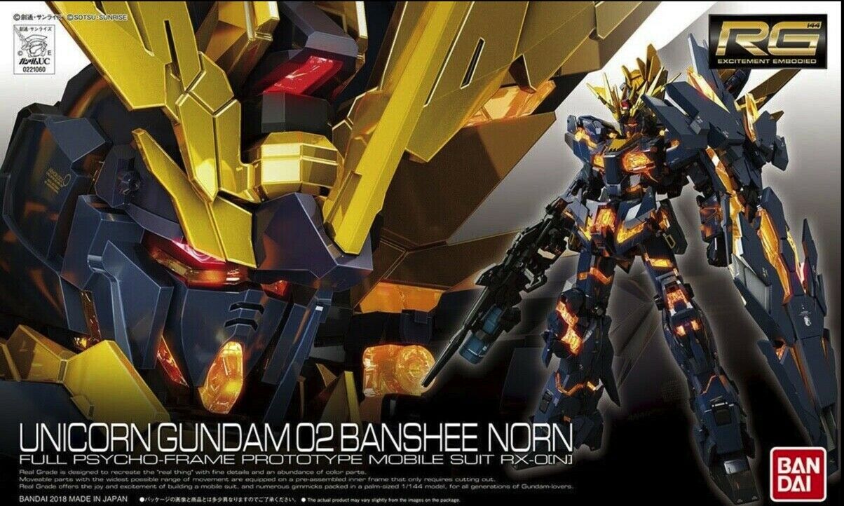 BANDAI 5061621 #27 Unicorn Gundam 02 Banshee Norn "Gundam UC", Bandai RG 1/144