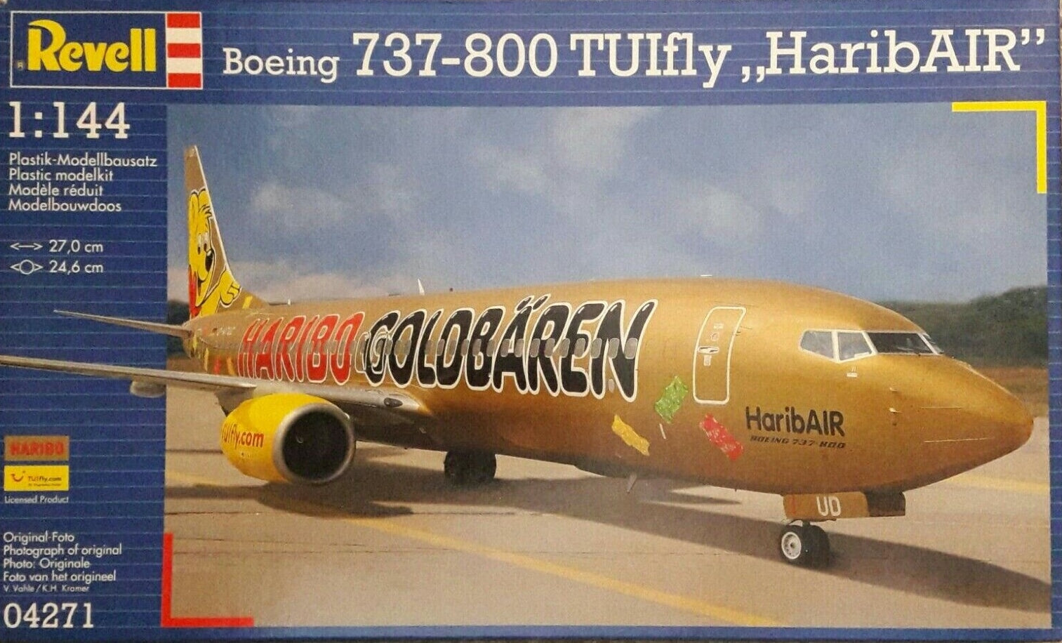REVELL 04271 1/144 Scale, Boeing 737-800 TUIfly "HaribAIR"