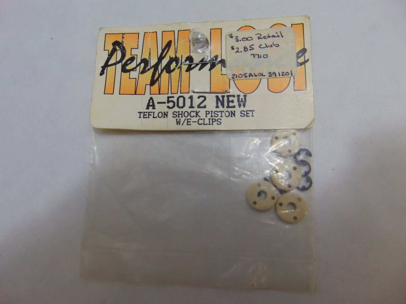 LOSI LOSA-5012 *DISC Teflon Shock Piston Set w/ E-clips
