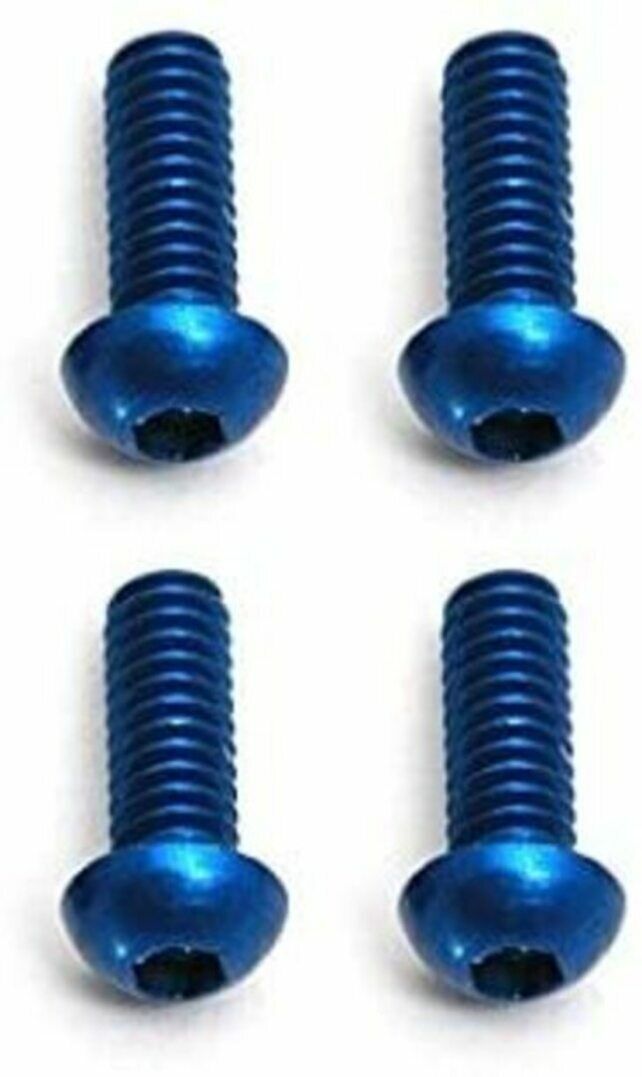 ASSOCIATED 8546 FT Screws, Blue Aluminum M2x6 mm BHCS