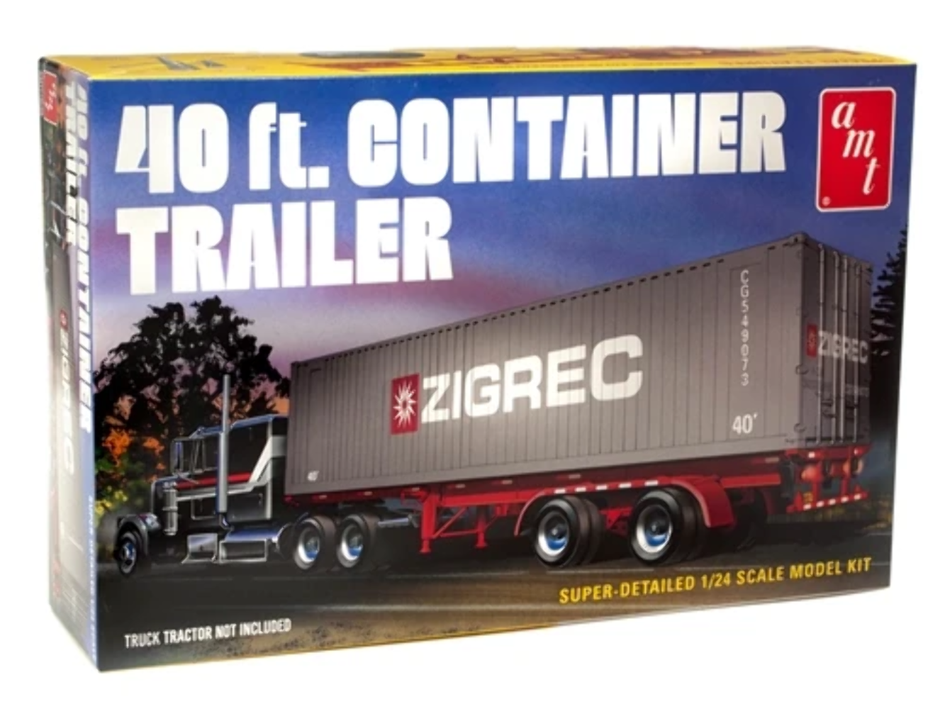 AMT 1196/08 1/24 40' Semi Container Trailer