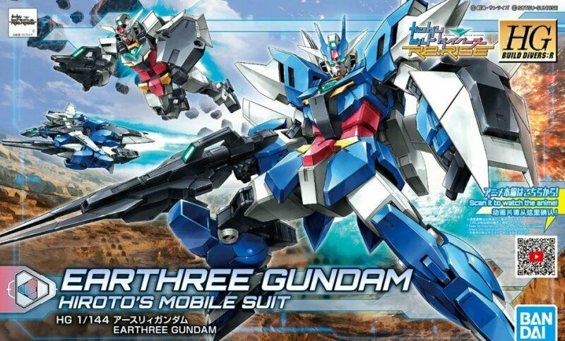 BANDAI 5058202 HGBD:R #01 Earthree Gundam Build Dive 1/144