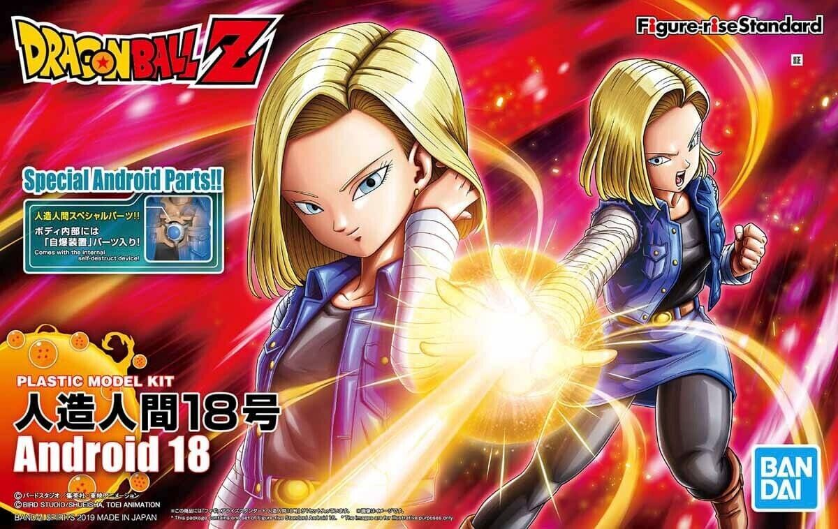 BANDAI 5058200 Android 18  "Dragon Ball", Bandai Spirits Figure-rise Standard