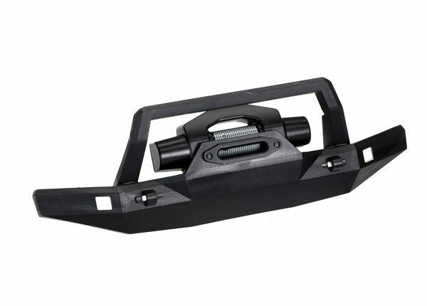 TRAXXAS 8124 Bumper, front (178mm wide)/ winch/ 2.6x8 BCS (1)