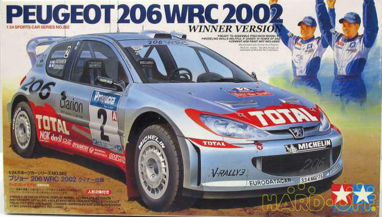 TAMIYA 24262 1/24 Peugeot 206 Wrc 2002 Winner Specifications Display