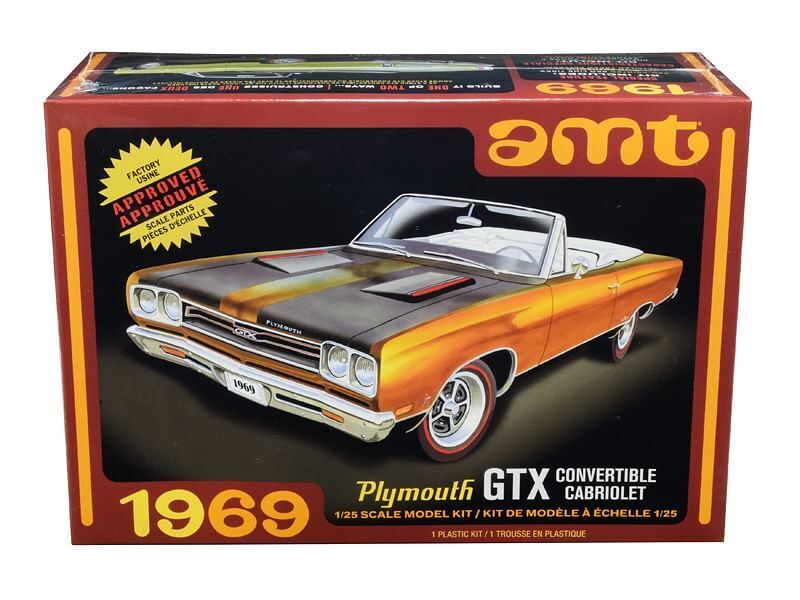 AMT 1137M/12 1/25 1969 Plymouth GTX Convertible 2T