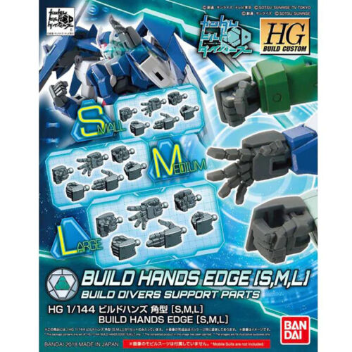 BANDAI 5063532 #43 Build Hands (square) L,M,S "Gundam Build Divers", Bandai HGBC 1/144