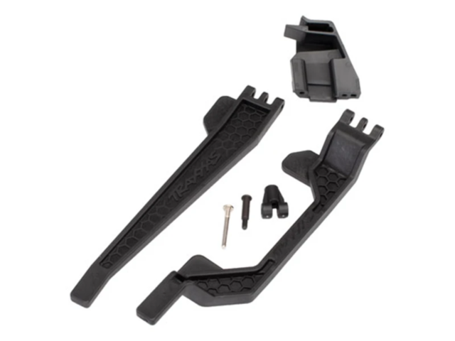 TRAXXAS 6726 Battery hold-down (2)/ battery clip/ hold-down post/ screw pin/ pivot post screw