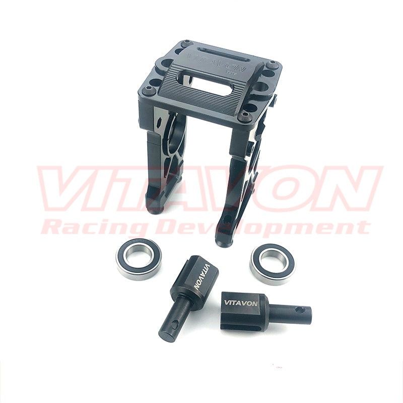 VITAVON 5T00014 BLACK CNC Alu7075 Fast Removed Center Diff Mount for Losi 5ive T2.0