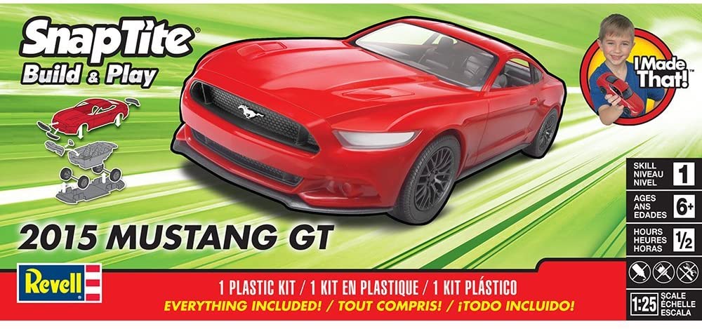 REVELL 85-1694 1/25 Snap 2015 Mustang GT Red