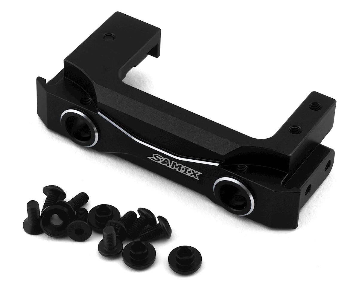 SAMIX END-6068-BK Enduro Aluminum Short Front Bumper Mount w/Adjustable Servo Mount Black