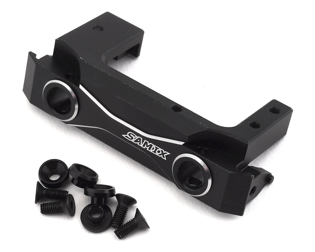 SAMIX SCX2-6068-BK SCX10 II Short Aluminum Bumper Mount w/Adjustable Servo Mount Black