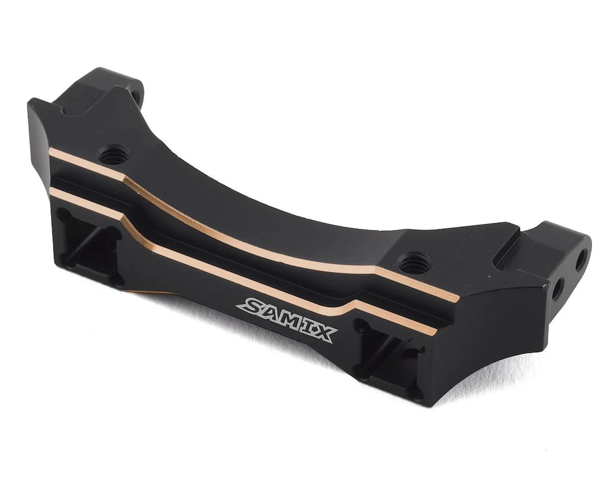 SAMIX TRX4-4060 Traxxas TRX-4 Brass Front Bumper Mount Set (Black)