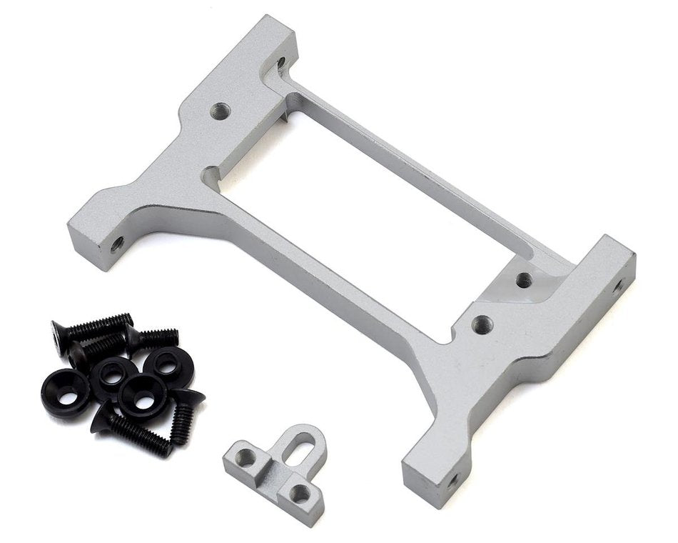 SAMIX TRX4-6038-S Traxxas TRX-4 Aluminum Adjustable Front Cross Brace / Servo Mount Silver