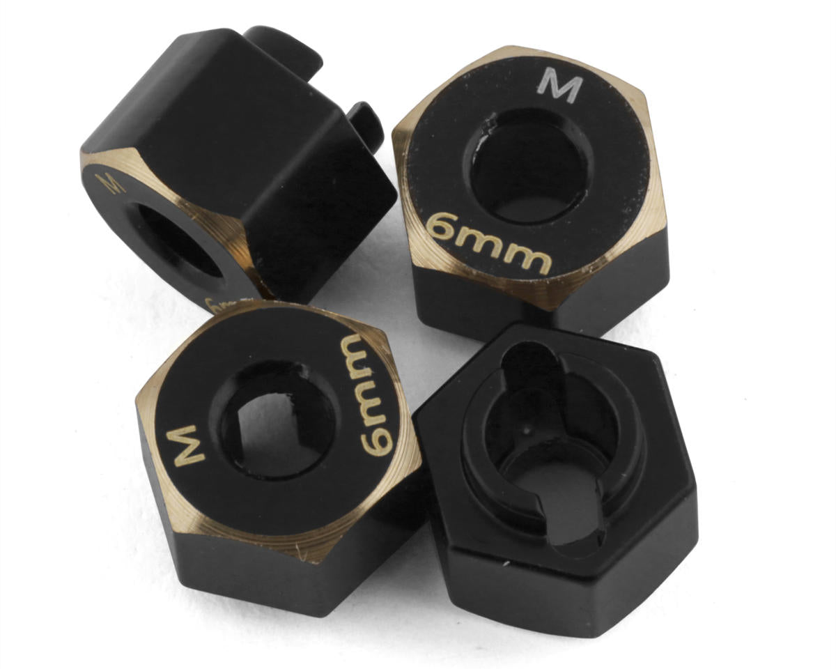 SAMIX TRX4M-4063-6 TRX-4M Brass Hex Adapter (6mm) TRX4M