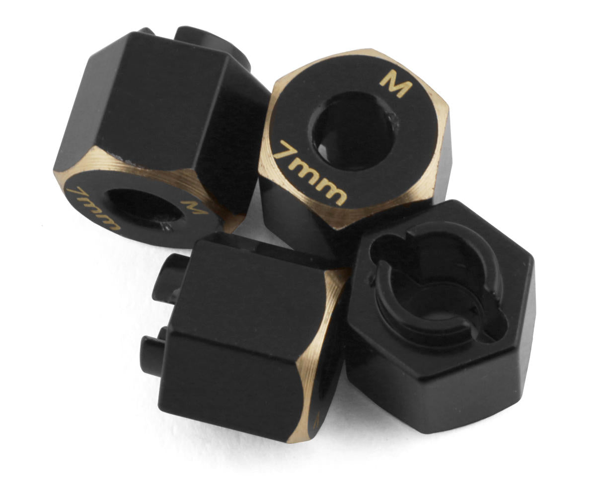 SAMIX TRX4M-4063-7 TRX-4M Brass Hex Adapter (7mm) TRX4M