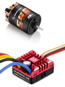 HOBBYWING 38020349 QuicRun 1080 G2 ESC + Brushed 540, 30T Motor Combo