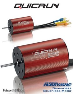 HOBBYWING 30404001 QuicRun 2435 G2 4500kV Motor, for 1/18, 1/16