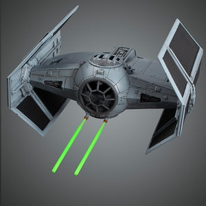 BANDAI 191407 Tie Advanced x1, 1/72 Plastic Model Kit, Star Wars Character Line