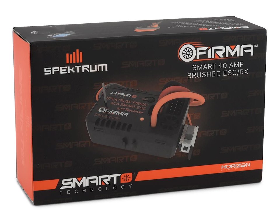 SPEKTRUM SPMXSE1040RX Firma 40 Amp Brushed Smart 2-in-1 ESC and Receiver