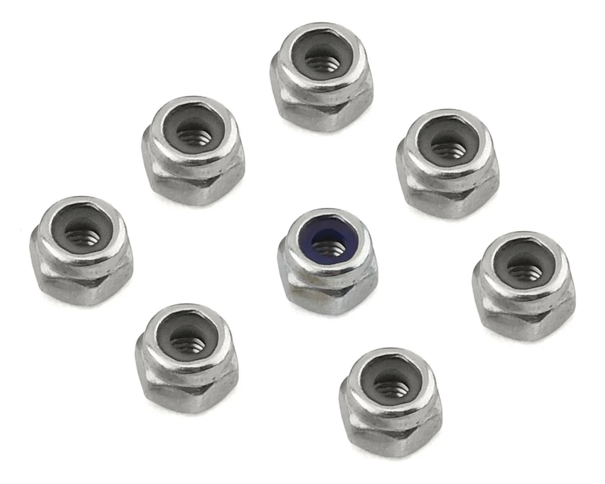 STRC ST3640NS Hinge Pin Locknut Set (8) (Silver)