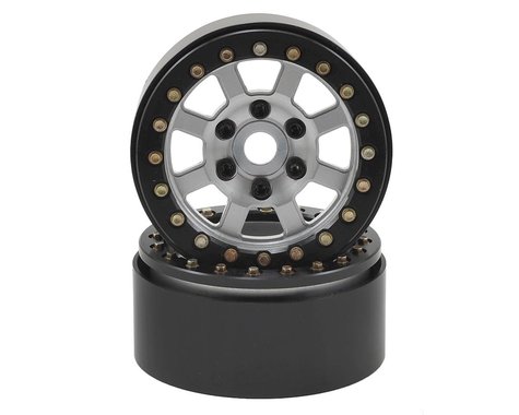 SSD00139 Assassin 1.9 Beadlock Crawler Wheels (Silver) (2)