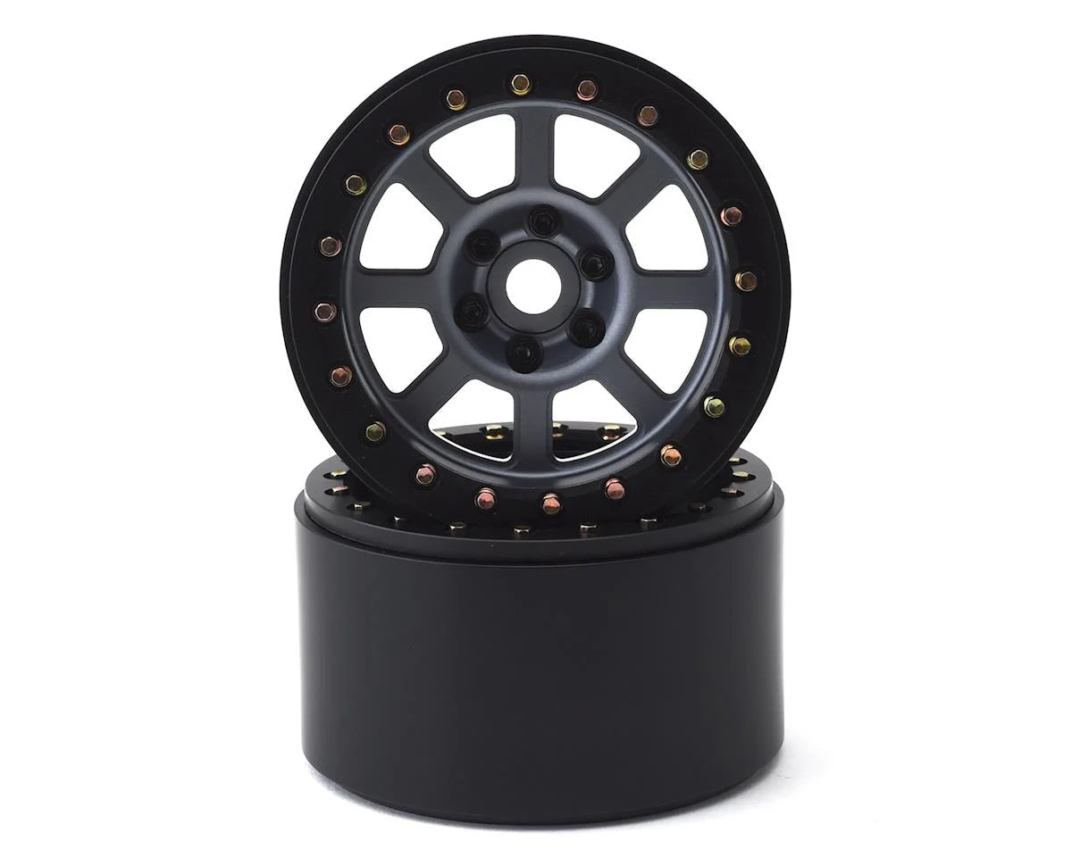 SSD SSD00183 2.2 Wide Assassin Beadlock Wheels (Grey) (2)