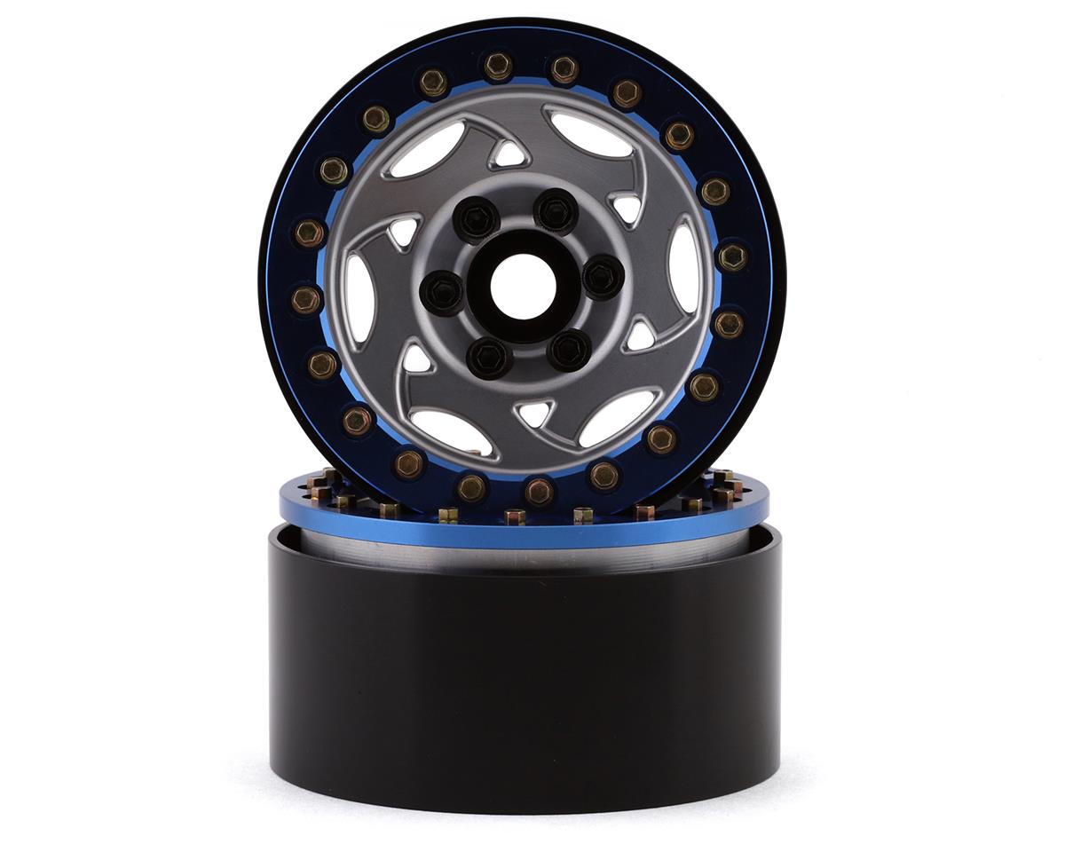 SSD SSD00244 1.9” Champion Beadlock Wheels (Silver/Blue)