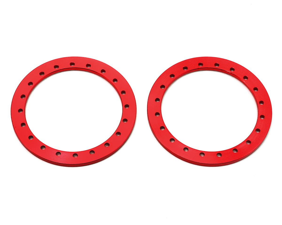 SSD SSD00271 1.9” Aluminum Beadlock Rings (Red) (2)
