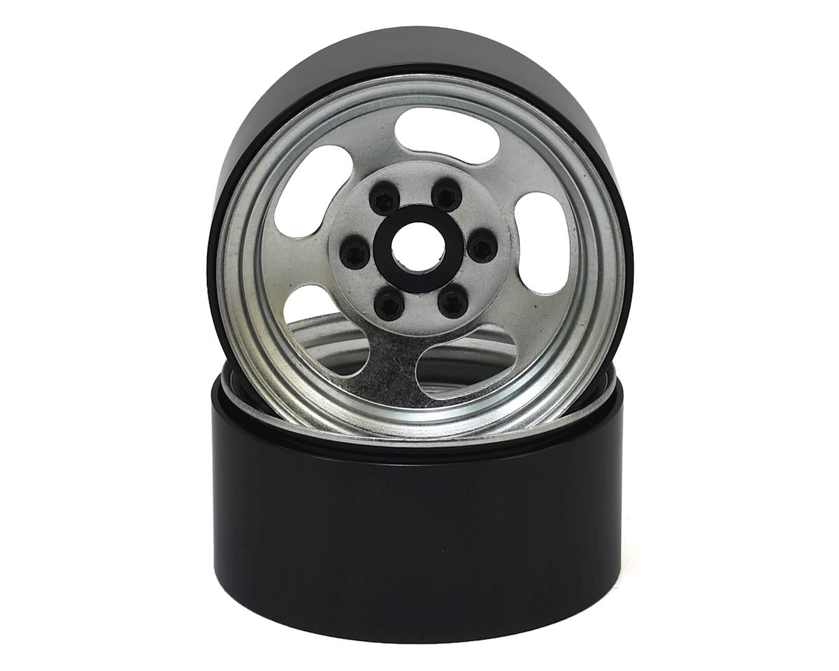 SSD SSD00272 Slot 1.9” Steel Beadlock Wheels (Silver)