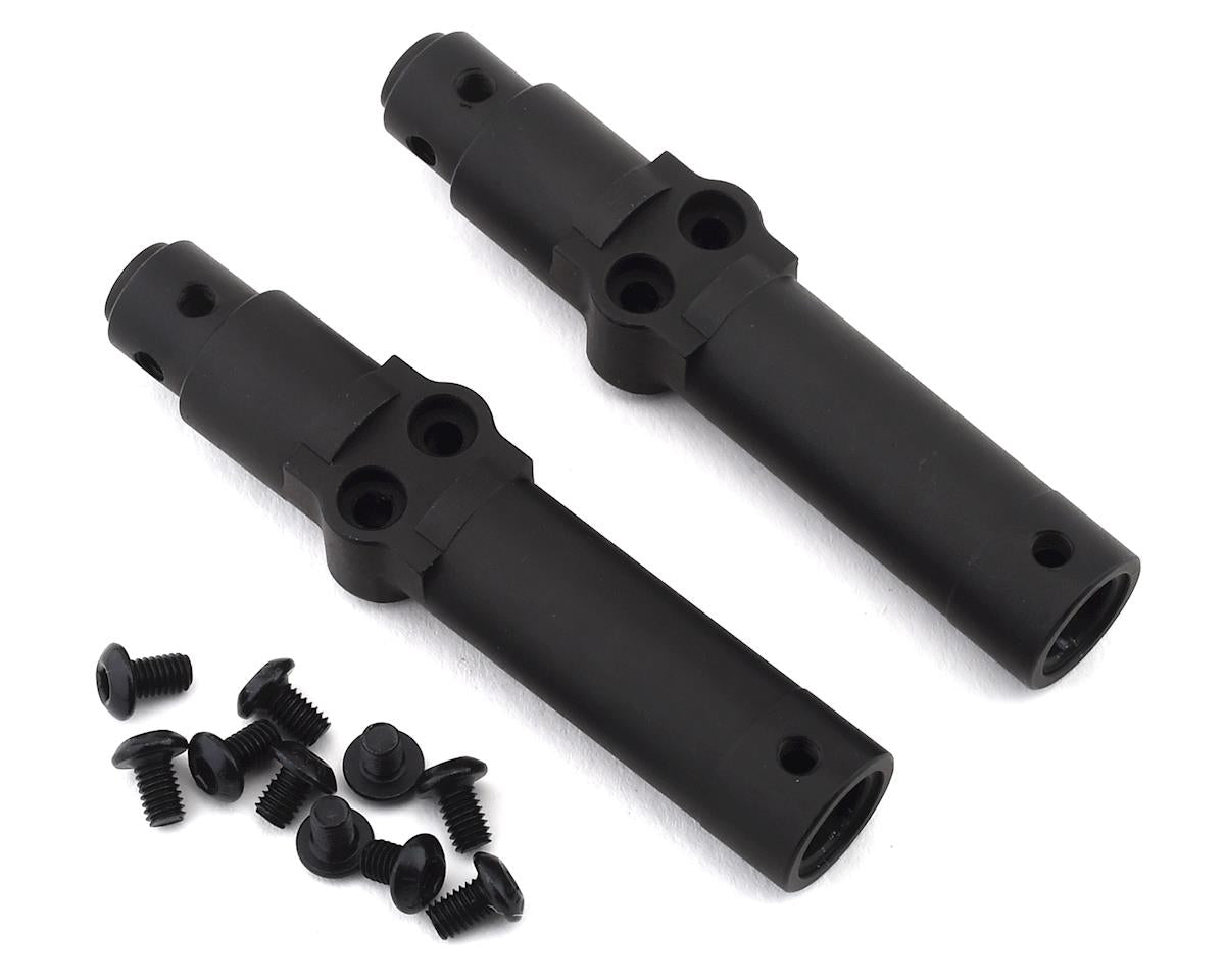 SSD SSD00326 SCX10 II Pro44 Aluminum Portal Rear Axle Tubes Black (2)