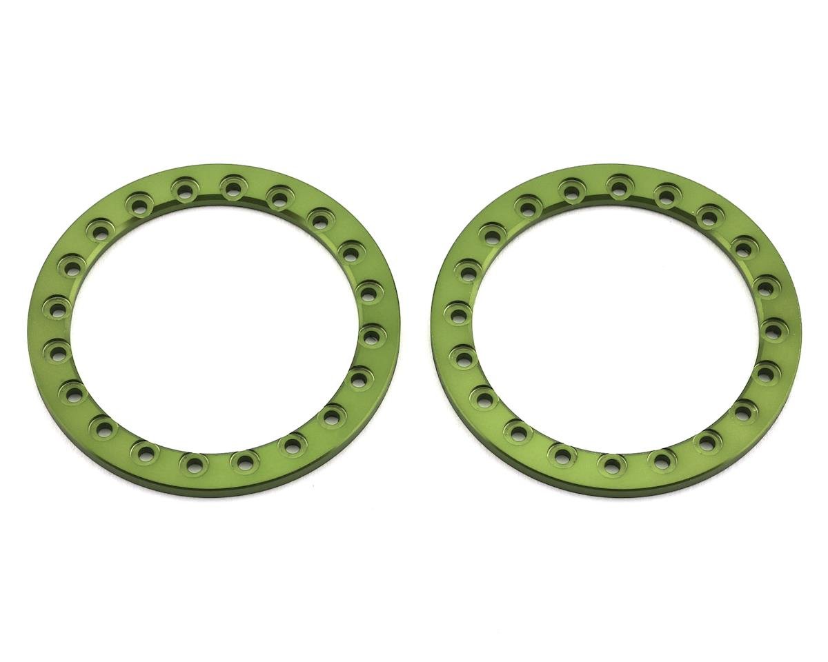 SSD SSD00371 1.9” Aluminum Beadlock Rings (Green) (2)