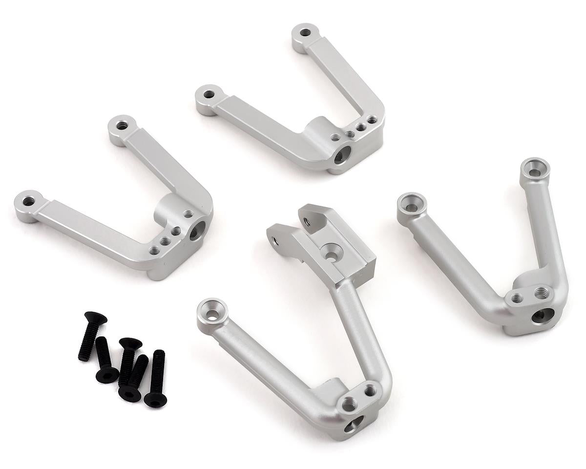 SSD SSD00390 SCX10 II Aluminum Shock Hoop Set Silver