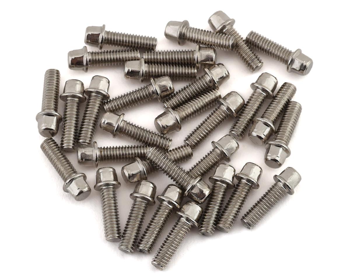 SSD SSD00407 2.5x8mm Scale Wheel Bolts (Silver) (30)