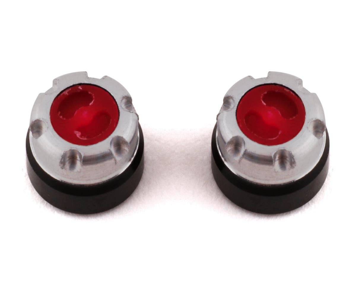 SSD SSD00437 1/24 Scale Locking Hubs (Red) (2)
