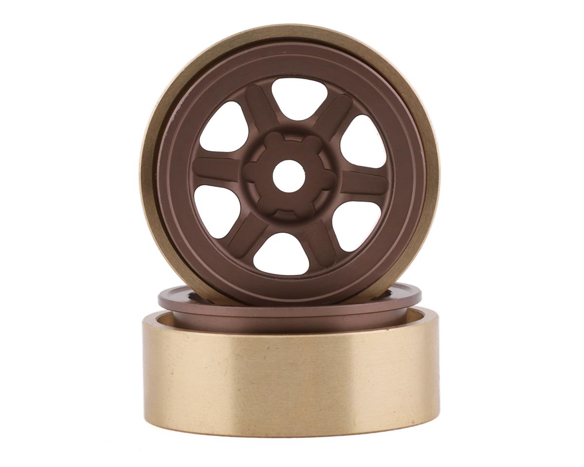 SSD SSD00440 SCX24 1.0” Aluminum/Brass Challenger Wheels (Bronze) (2)