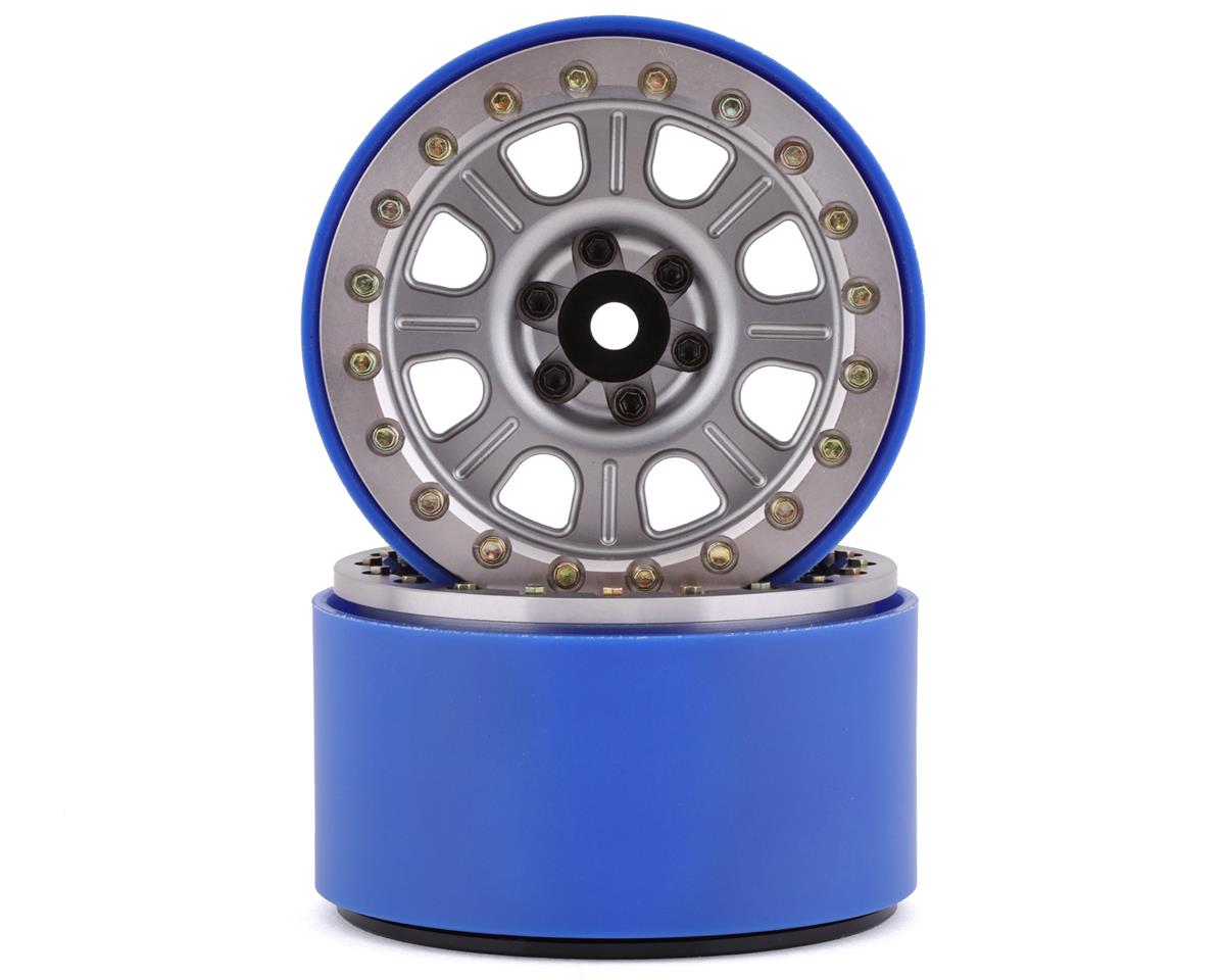 SSD RC SSD00461 2.2” Bouncer PL Beadlock Wheels (Silver)