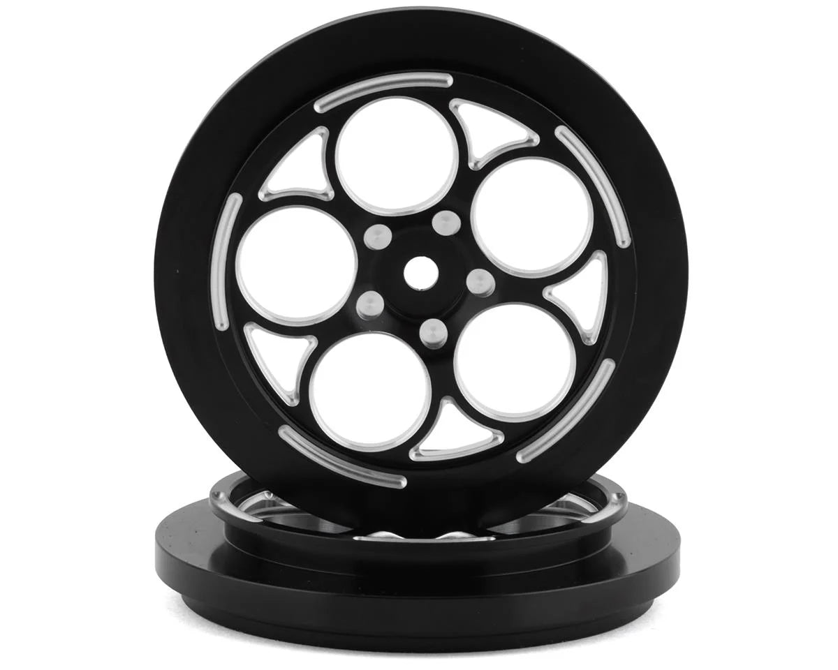 SSD SSD00547 5 Hole 2.2/2.7" Narrow Front Drag Wheels (Black) (2)