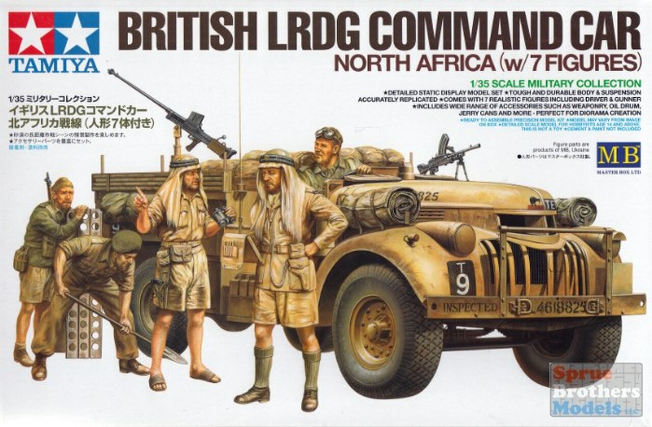 TAMIYA 32407 1/35 British LRDG Command Car, 7pc